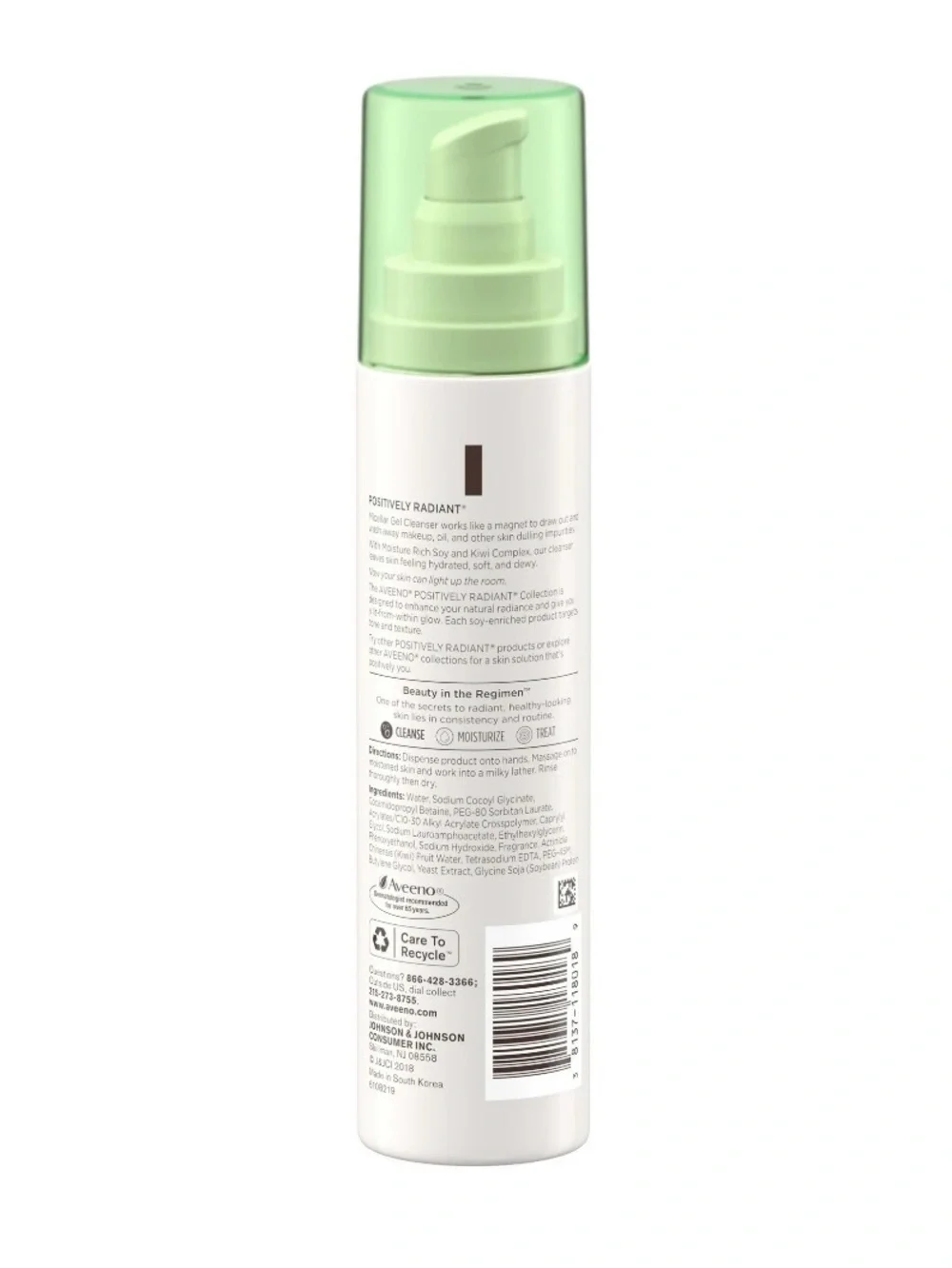 AVEENO POSITIVELY RADIANT MICELLAR GEL FACIAL CLEANSER 5.1 OZ (NEW WITH TAGS)